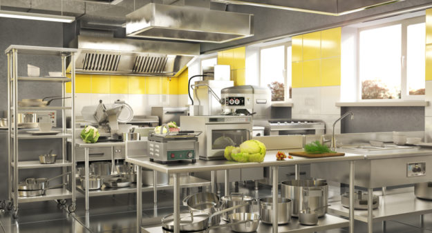 Attrezzatura professionale per la cucina