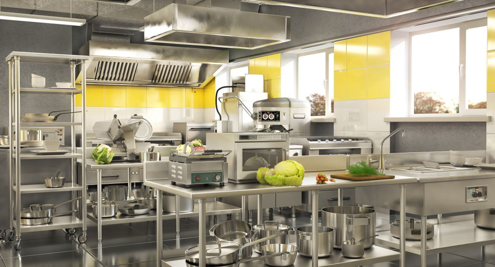 Attrezzatura professionale per la cucina